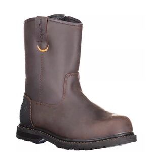 RefrigiWear Men's Barrier Waterproof Leather Work Boots Anti-Slip size 10.5